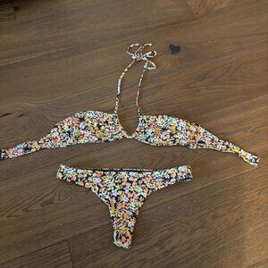 ROXY Floral Bathing Suit Set - NWOT
